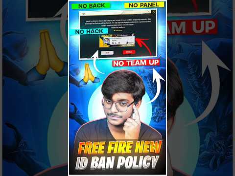 Day :- 15 { Free Fire New Id Ban Policy } 🗿#shorts