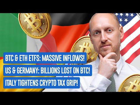 Record ETF Inflows, US and German Losses, Italy's Tax Changes, Dormant Whales Awakening