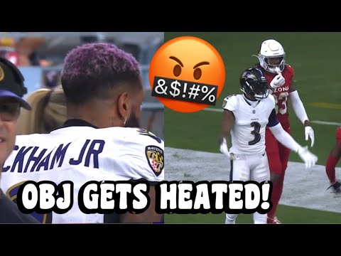 Odell Beckham Jr *HEATED & THROWS HELMET 🤬😰 Ravens vs Cardinals 2023 highlights