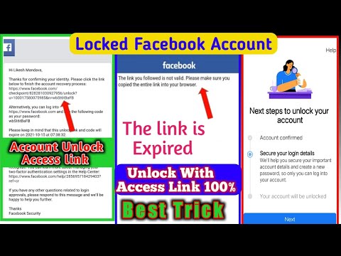 Facebook Your Account Has Been Locked Confirm Your Identity-Unlock With Authentication Access Link