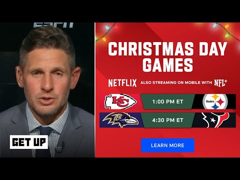 GET UP | Dan Orlovsky Predictions NFL Christmas Day Games: Chiefs vs. Steelers and Ravens vs.Texans