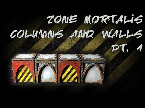 Terrain Tutorial - Zone Mortalis Columns and Walls Pt. 1 - Warhammer 40K, Kill Team, Necromunda