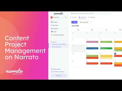 Content Project Management on Narrato