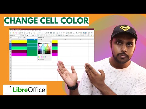 How to change cell color libreoffice calc | change cell color on libreoffice calc