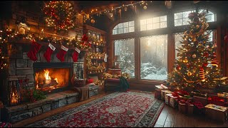 Relaxing Christmas Music Snow Falling | Warm Christmas Ambience with Christmas  Relaxing Music