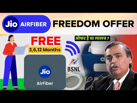 Jio Freedom Offer 2024 | Jio AirFiber Free Offer | jio airfiber installation | jio airfiber recharge