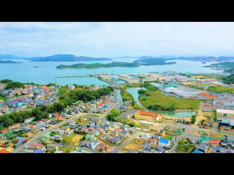 【ドローン】岡山県玉野市田井新築分譲住宅堂々完成