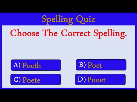 Spelling Quiz 59: Can You Score 15/15?