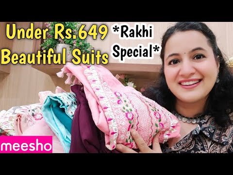 RAKHI SPECIAL Beautiful Kurta Sets Under Rs.649 From Meesho / Meesho Suit Sets Haul / Neema's Corner