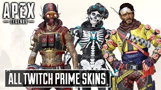 NEW All Twitch Prime Skins so far - Apex Legends