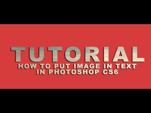 How to Put Image In Text In Adobe Photoshop CS6 l TEXT EFFECT