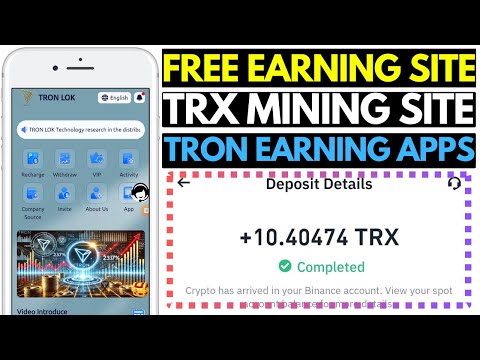 #TRONLOK | TRX Mining Site | TRON Earning Website in 2025 | New TRX Mining Sites in 2025