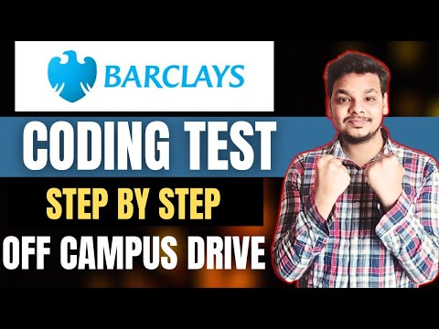 Barclays Direct Coding Test | Barclays Hiring Process | Coding Questions | OFF Campus Drive