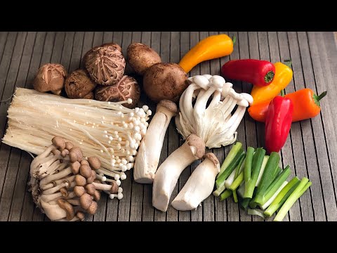 烩杂菇 健康食谱Stir-fried fresh mushrooms/きのこ炒め/버섯 볶음