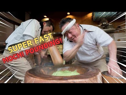 SUPER FAST MOCHI POUNDING Nara, Japan