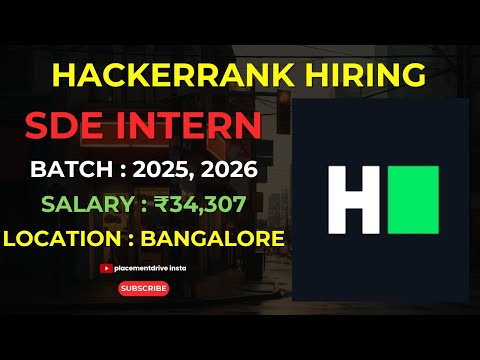 HackerRank Software Development Engineer Internship 2025: Unlock Your Future in Tech