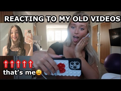 Reacting to my old YOUTUBE videos!!