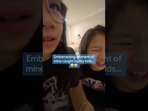 Embarrassing moment of mine caught by my kids🤪😂 #funnyvideo #comedy #relatable #reaction