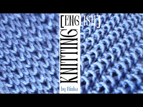 [English] An English Stockinette Stitch for beginners. How to knit?