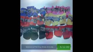 Waterproof Pet Dog Shoes Anti-slip Rain Boots