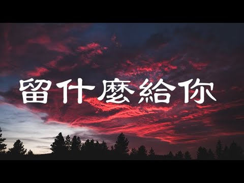 王晴 - 留什么给你 (粤国语版)『讓不很在乎寂寞的我 難過得想哭泣』