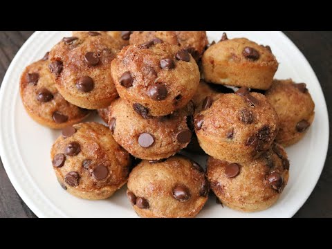 Cinnamon Sugar Chocolate Chip Banana Muffins with Self Rising Flour - Best Banana Muffins Recipe