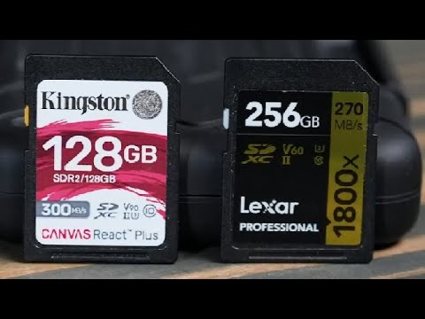 Kingston Canvas React Plus Vs Lexar Gold Series Professional 1800x 256GB UHS II U3 SDXC Memory Card