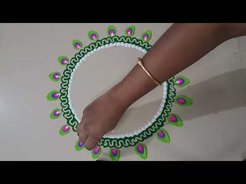 best rangoli design for new year||new year rangoli design||