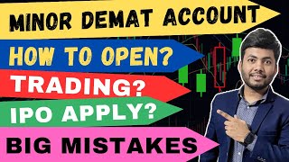 Minor Demat Account Open🔥Apply IPO from minor | IPO Allotment Tricks | Minor Bank Account