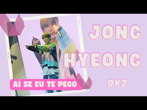 DKZ (디케이지) K-EXPO BRAZIL- Jong Hyeong cantando "aí se eu te pego"