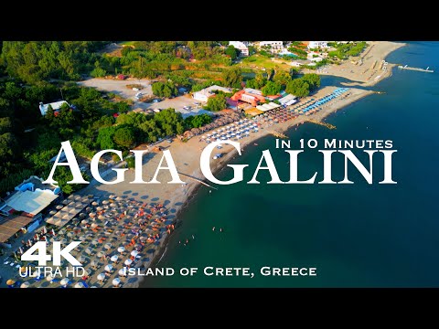 AGIA GALINI 🇬🇷 Αγία Γαλήνη Drone Aerial 4K | Crete Κρήτη Ελλάδα Greece