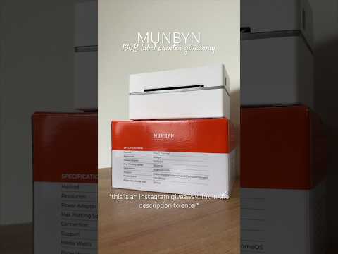 #giveaway SHIPPING LABEL PRINTER GIVEAWAY | MUNBYN bluetooth shipping label printer