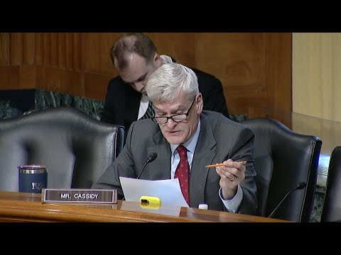 Cassidy Asks Questions During Finance Committee Hearing on Drug Shortages