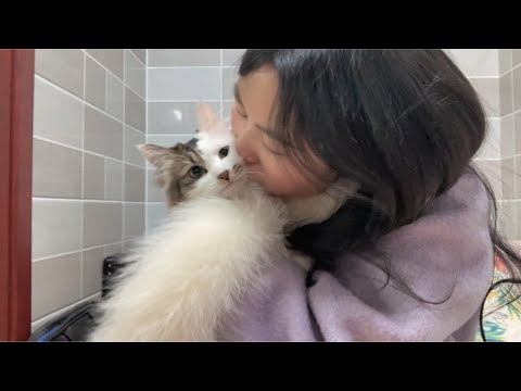 牙牙我咳嗽，医生说需要猫猫亲亲才能好