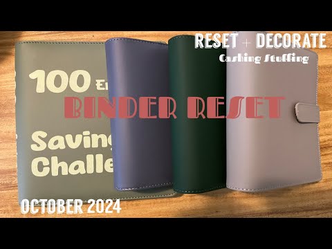 Binder Setup Refresh | Oct 2024 | Reset Binders + New Challenges| Single Mom | Low Income #savemoney