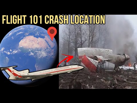 Where did Polish Airforce Flight 101 Crash? Google Earth😱🌎