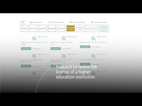 How to request a renewal of a higher education institution license