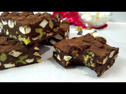 Easy Rocky Road Bars | Just 5 INGREDIENTS! | NO Bake