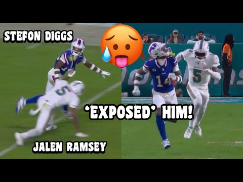 Stefon Diggs Vs Jalen Ramsey 🥵 (WR vs CB) Bills vs Dolphins 2023 highlights