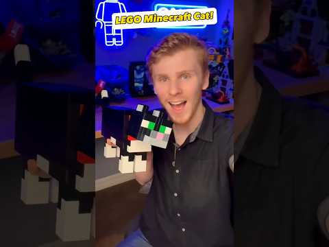 Building the COOLEST LEGO Minecraft Cat… #shorts