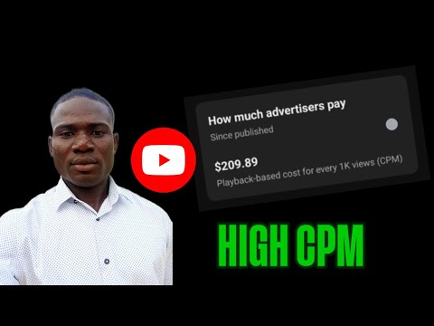 How to get highest cpm as content creator in Nigeria