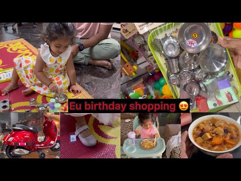 ಏನೆಲ್ಲಾ ತಗೊಂಡ್ವಿ Eu birthday shopping 😍ಎಷ್ಟ್ ಬೇಗ two years ಆಗ್ತಾ ಬಂತು🥹 birthday preparations |yummy