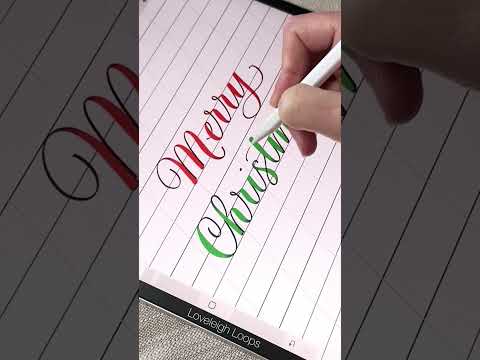 Christmas Calligraphy: How To Write Merry Christmas, Let It Snow & Winter Wonderland In Calligraphy