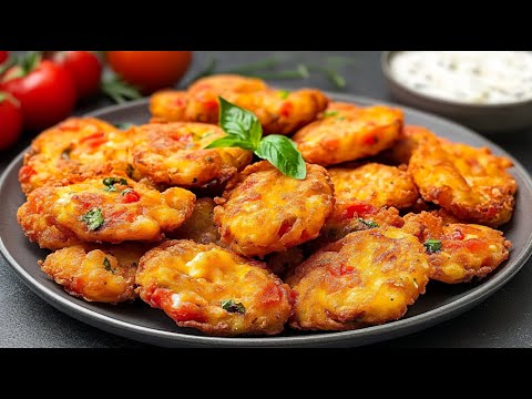 I Learned This Greek Recipe in Santorini! The best Mediterranean Fritters! Easy and Delicious!