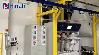 Complete powder coating system for automated processes