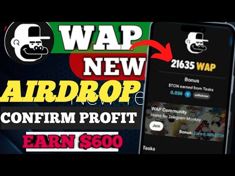 Wap Airdrop Confirm profit $600 | Wap Airdrop | New Crypto Airdrop | Wap Airdrop  Listing Update |