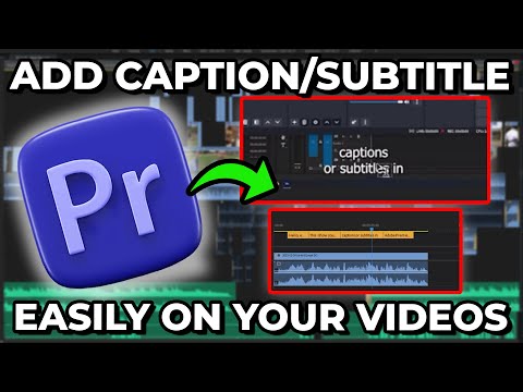 How To Add Caption/Subtitle Easily On Your Videos In Premiere Pro