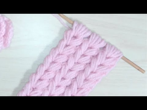 Very easy! Heart stitch♡ How to crochet a headband. Beginners ok.