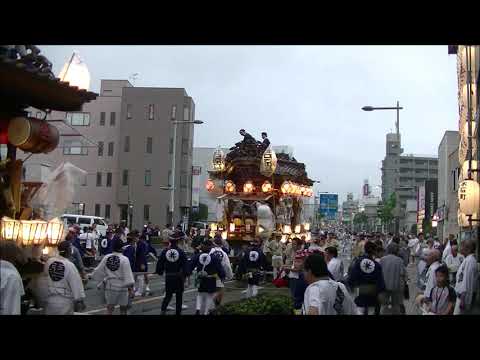 熊谷うちわ祭　２０１９年　本石方面の叩き合い（２２日夜）