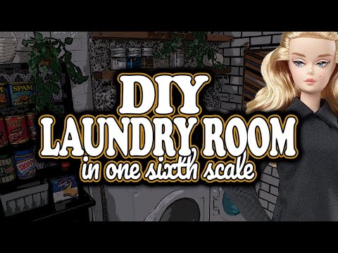 DIY Laundry Room DIORAMA in One Sixth Scale DIY